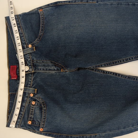 Levi's Type 1 Tough Boot Distressed Denim Bootcut Y2k Jeans 12 M Blue - Picture 13 of 16